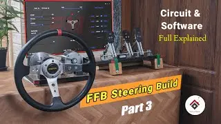 DIY Force Feedback Gaming Steering wheel using Arduino| Circuit and EMC Software Setup 🔥 [ENGLISH]