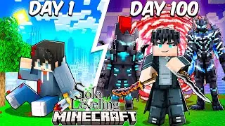I Survived 100 Days as Sung Jinwoo in Solo Leveling Minecraft… Here’s What Happened
