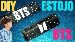 ♡ Diy material escolar - Como fazer estojo do BTS - DIY KPOP ♡