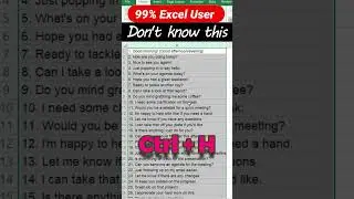 99% Excel User don't know this excel tricks🔥