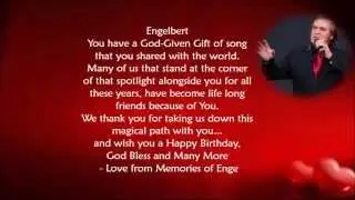 Happy Birthday Engelbert !