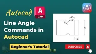 How to Draw a line with angle in AutoCAD |  Different AutoCAD commands