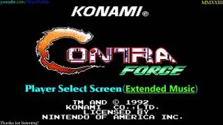 Contra Force (NES) - Player Select Screen Music (Extended)
