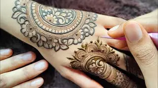 New Bold Gulf Dubai And Arabic Leaves Mehndi Design