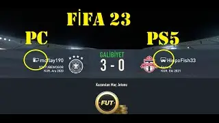 FİFA 23 pc gameplay, playing dvision rivals against PC and PS5