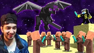 Minecraft, But Villagers Beat the Game For You