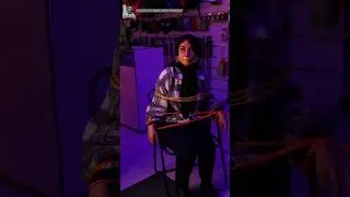 persian girl gagged and tied up to chair
