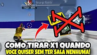 HOW TO GET X1 IN FREE FIRE WITHOUT HAVING A ROOM! WITHOUT A CREATION WORKSHOP WITHOUT A CUSTOM GR...