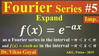 Fourier Series #5 (Imp. Numerical Problem) 