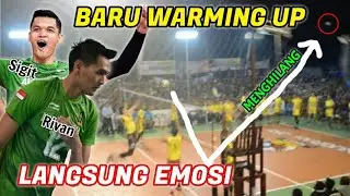 TARKAM SIGIT & RIVAN NURMULKI EMOSI,WARMING UP NGILANGIN BOLA,SEMUA PENONTON TERIAK HISTERIS