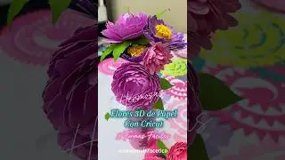 Hermosas flores 3D de papel con Cricut (2 métodos fáciles) #cricut
