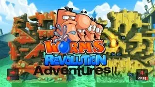 Worms Revolution Adventures Ep.7- Super Epic Free-for-All of Fails