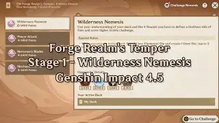 [No-Card TCG 4.5] Stage 1 Forge Realm's Temper - Genshin Impact 4.5