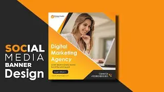 How to Design Digital Social Media Banner Design in Adobe Photoshop cc Urdu/Hindi | @KyaSeakhein
