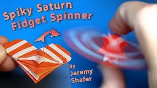 💞 Spiky Saturn Fidget Spinner 🪐 Pure Origami Oscillation Fidget Spinner 🌌