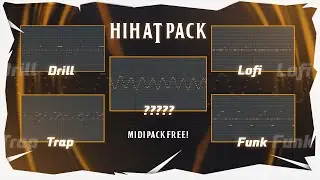 (50+) PACK DE HI HATS EM MIDI (TRAP, PLUG, DRILL...) | + COMO INSTALAR | FL Studio Mobile Tutorial