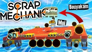 BATTLE D'ÎLE VOLANTE ! Scrap Mechanic