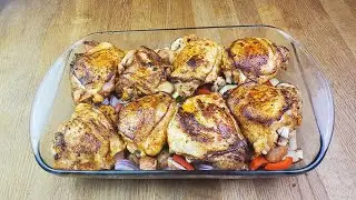 Pollo al Horno en Cama de Vegetales !!