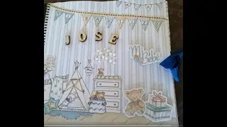 Álbum de scrap para bautizo