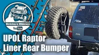 Spraying Upol Raptor Liner / Tire Carrier Bumper / Jeep XJ
