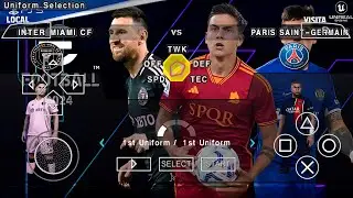 eFootball PES 2024 PPSSPP Update Transfers 23/2024 And New Teams New Kits 24 UCL Camera PS5