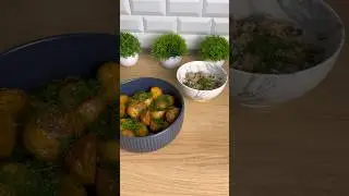 Запеченный картофель с грибами #рецепт #еда #ужин #лето #рек