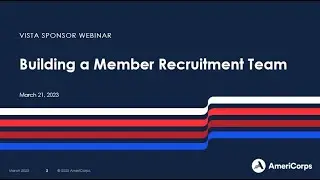 Building a Member Recruitment Team (3/21/23)