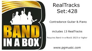 Band-in-a-Box® 2023 - RealTracks Set 428:  Contradance Guitar & Piano