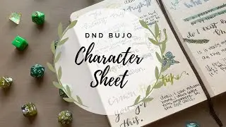 DnD Bullet Journal Character Sheet (Updated)