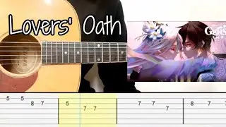 Genshin Impact - Lovers' Oath / Guizhong's Lullaby (Guitar Tabs Tutorial)