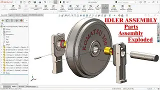 Design of Idler assembly in Solidworks | SOLIDWORKS ASSEMBLY हिंदी में सीखें