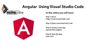 Angular 7 Lesson 2 - Using angular with visual studio code