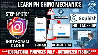 How to Clone Instagram Login Page with Gophish | Full Phishing Lab 2026