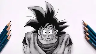 How to draw Goku funny face. Dragon ball z.