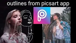 Out line drawing from picsart app|| out line photo || out line || picsart tutorial....
