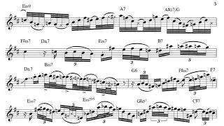 Falling In Love All Over Again (Neal Hefti) - Phil Woods Transcription. Transcribed by Arkady.