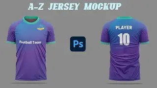 Football Jersey Design Photoshop | T-shirt Mockup Photoshop Tutorial | Jersey Mockup Free Photoshop