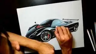 Pagani Zonda F Drawing