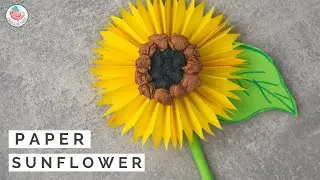 🌻 EASY Paper Sunflower Craft Tutorial | How to Make a Paper Sun Flower