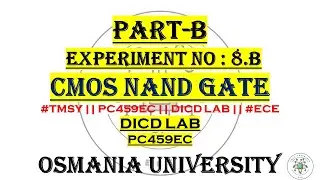 Experiment: 8.a || CMOS NAND GATE || Schematic | Layout | DSCH 3.1 | Microwind