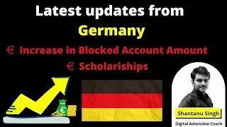 GERMANY latest updates | Block Account & Scholarships 2022