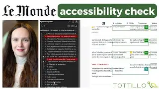 Le monde : web accessibility of the website
