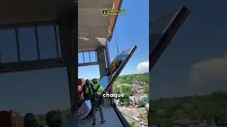 Installation des Façades en Verre 😮 #shorts