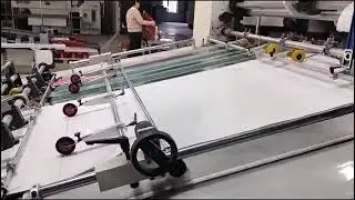 Paper bag machine| two sheet paper pasting with paper bag bottom cards pasting