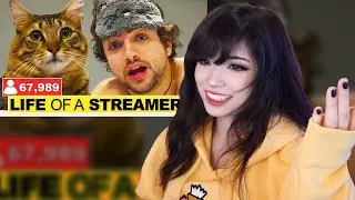Emiru Reacts to A Day in the Life of a Twitch STREAMER by Mizkif