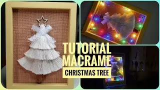 Macrame Christnas Tree. Easy Tutorial Christmas decor.
