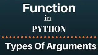 types of argument in a python function
