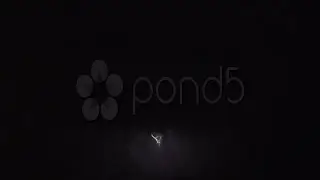 Lightning Flashing In A Darkened Sky. Stock Footage