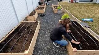 Setting Up a Complete Drip System for Raised Beds from a Hose Faucet! 💦🌿 // Garden Answer
