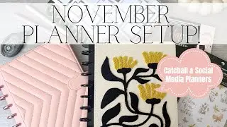 November 2025 Planner Setup | Setting Up My Planner for the Month | Catchall & Social Media Planner